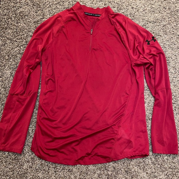 Under Armour Men's Crimson Long Sleeve Tee - Picture 1 of 1